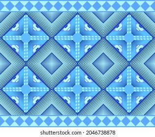 Textile fashion fabric pattern. Abstract seamless pattern in ethnic style design for print, textile, t-shirt, interior, poster, package, wallpaper. Vector illustration.