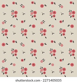 Textile Floral boti seamless pattern