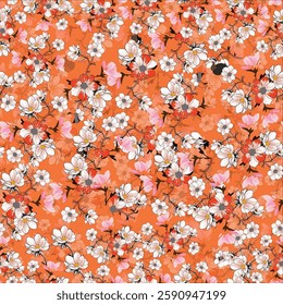 Textile floral and Leaf pattern designs