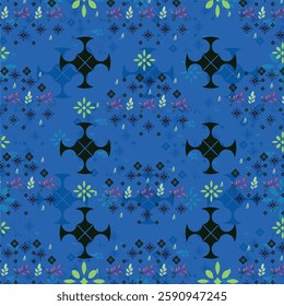 Textile floral and Leaf pattern designs