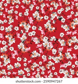 Textile floral and Leaf pattern designs