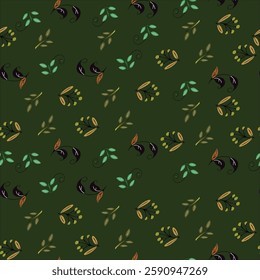 Textile floral and Leaf pattern designs
