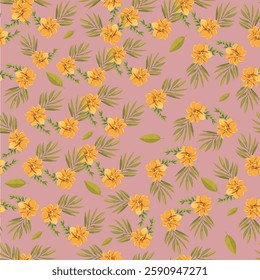 Textile floral and Leaf pattern designs