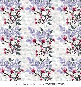 Textile floral and Leaf pattern designs