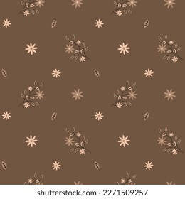 Textile floral motif seamless pattern design 