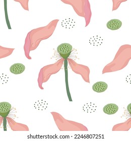 Textile floral pattern design and background