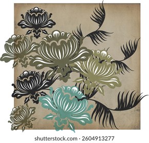 Textile floral Prints. all over repeat design. vector file. 