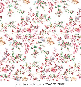 Textile floral seamless graphic pattern 