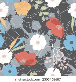 diseño de patrones sin soldadura de diseño de patrones de floración textil diseño compensado y papel de pared