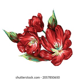 textile flower bunch beautiful color
