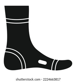 Textile foot bandage icon simple vector. Injury accident. Patient hurt svg