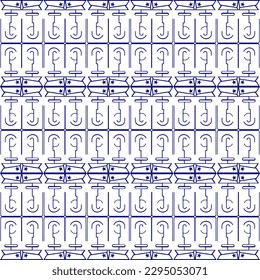 A textile geometric print fabric with a graphic simple shape unique ornament in a seamless repeat pattern would make a striking and eye-catching addition to any home d�cor.
