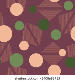 Textile geometric seamless pattern. Simple vector graphics illustration. 