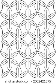 textile geometrical pattern black and white