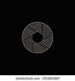 textile geometry luxury logo vetor design