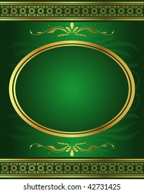 Textile gold background illustration