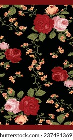 Textile Graphic Pattern Vector Design Sharee Print