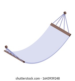Textile hammock icon. Isometric of textile hammock vector icon for web design isolated on white background