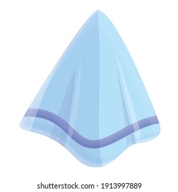 Icono de pañuelo textil. Dibujo del icono vectorial del pañuelo textil para el diseño web aislado en fondo blanco