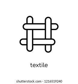 textile icon. Trendy modern flat linear vector textile icon on white background from thin line collection, outline vector illustration