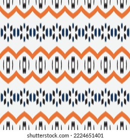 ฺฺ Batik Textile ikat chevron diseño vectorial digital sin fisuras para Print saree Kurti Borneo Tejidos símbolos de pincel de borde swatters elegante