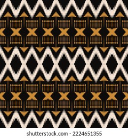 ฺฺBatik Textile ikat designs seamless pattern digital vector design for Print saree Kurti Borneo Fabric border brush symbols swatches cotton