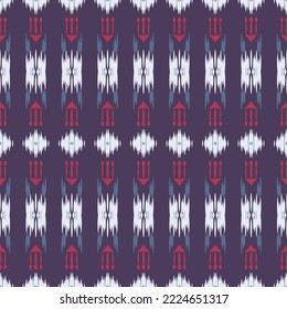 ฺฺBatik Textile ikat fabric seamless pattern digital vector design for Print saree Kurti Borneo Fabric border brush symbols swatches stylish