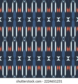 ฺฺBatik Textile ikat prints seamless pattern digital vector design for Print saree Kurti Borneo Fabric border brush symbols swatches stylish