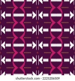 ฺฺBatik Textile ikat texture seamless pattern digital vector design for Print saree Kurti Borneo Fabric border brush symbols swatches stylish
