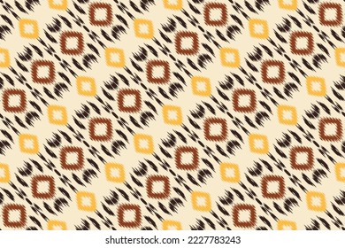 ฺฺBatik Textile ikat texture seamless pattern digital vector design for Print saree Kurti Borneo Fabric border brush symbols swatches cotton