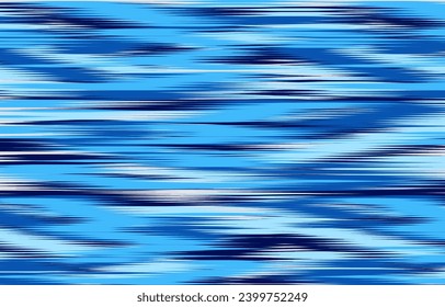 Design Textile ikat wave abstract geometric ikat, design ikat vector for background, wallpaper, carpet, wrapping, fabric, textile fashion wearing.