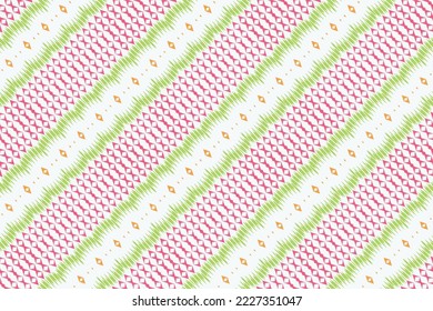 ฺฺBatik Textile Ikkat or ikat chevron seamless pattern digital vector design for Print saree Kurti Borneo Fabric border brush symbols swatches designer