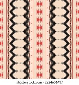 ฺฺBatik Textile Ikkat or ikat print seamless pattern digital vector design for Print saree Kurti Borneo Fabric border brush symbols swatches cotton