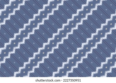 ฺฺBatik Textile Ikkat or ikat prints seamless pattern digital vector design for Print saree Kurti Borneo Fabric border brush symbols swatches cotton