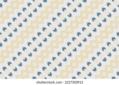 ฺฺBatik Textile Ikkat or ikat vector seamless pattern digital vector design for Print saree Kurti Borneo Fabric border brush symbols swatches designer