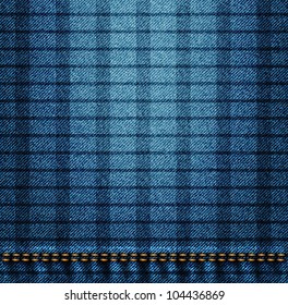 textile jeans texture (material vector image)