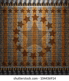 textile jeans texture (material vector image)