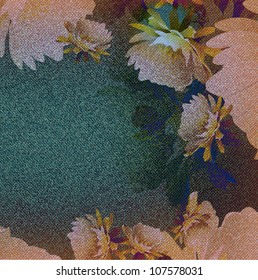 textile jeans texture (vector drawing material floral design)