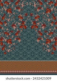 Textile Kurti Design, Digitaldruck Design, pakistanische Frauen Anzüge Design für Druck