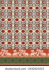 Textile Kurti Design, Digital Printing Design, Pakistani Women Suits Design For Print