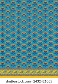 Diseño de Kurti textil, diseño de impresión digital, diseño de trajes de mujer paquistaní para impresión