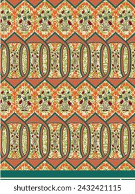 Textile Kurti Design, Digitaldruck Design, pakistanische Frauen Anzüge Design für Druck