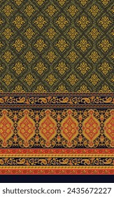 Diseño de Kurti textil, diseño de impresión digital, diseño de trajes de mujer paquistaní para impresión