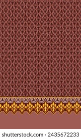 Diseño de Kurti textil, diseño de impresión digital, diseño de trajes de mujer paquistaní para impresión