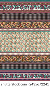 Diseño de Kurti textil, diseño de impresión digital, diseño de trajes de mujer paquistaní para impresión
