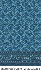Textile Kurti Design, Digital Printing Design, Pakistani Women Suits Design For Print
