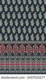 Textile Kurti Design, Digital Printing Design, Pakistani Women Suits Design For Print
