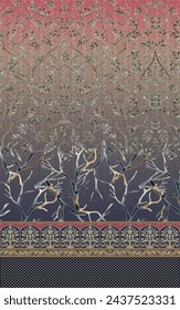 Textile Kurti Design, Digital Printing Design, Pakistani Women Suits Design For Print
