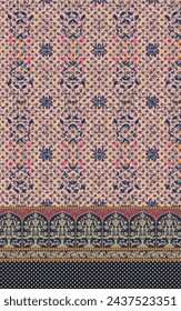 Diseño de Kurti textil, diseño de impresión digital, diseño de trajes de mujer paquistaní para impresión
