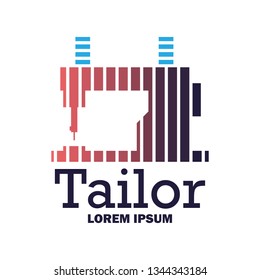 textile logo with text space for your slogan / tag line, vector illustration